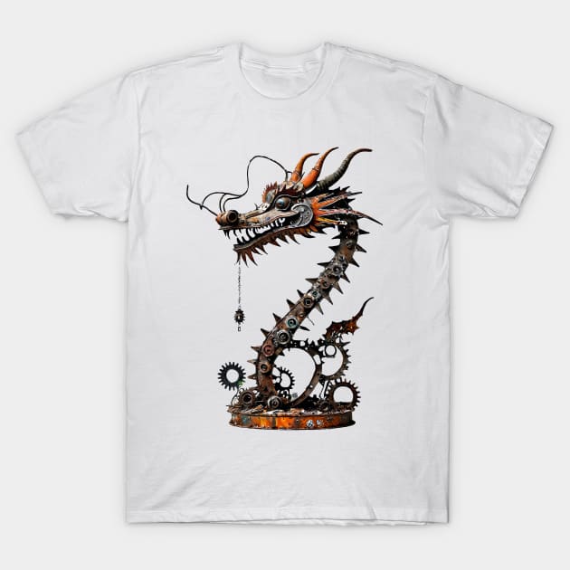 Industrial Dragon Machine T-Shirt by Giant Monster